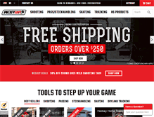Tablet Screenshot of hockeyshot.com